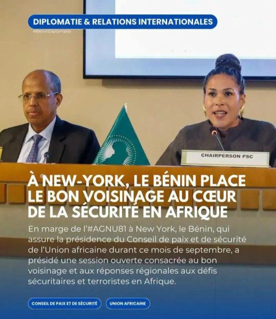 Le Bénin préside une session du CPS de l’UA sur les réponses aux défis sécuritaires en Afrique